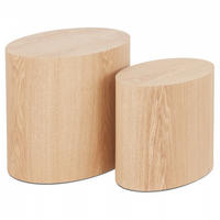 LOUNGETISCH Beige 48x33x40 cm - Eschefarben/Beige, Holz (40/33/48cm) - AlterEgo