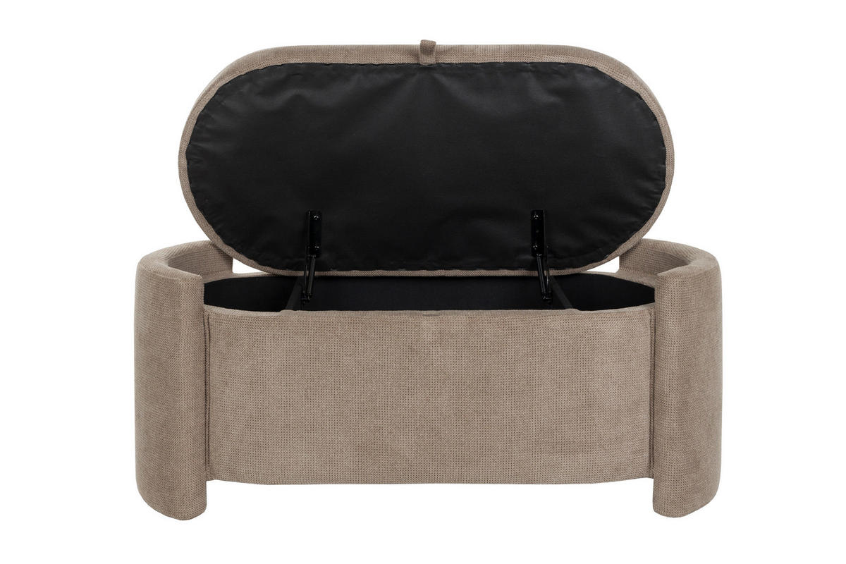 SITZBANK Miro - Grau - 44/108/47 cm - Grau, Textil (108/47/44cm)