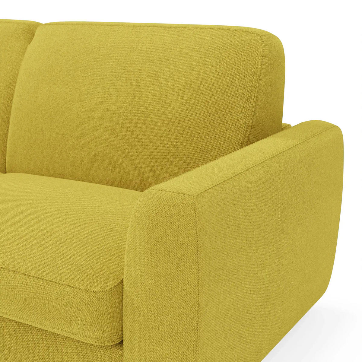 SCHLAFSOFA Leonida - Gelb, Metall (202/92/98cm) - Divani.store