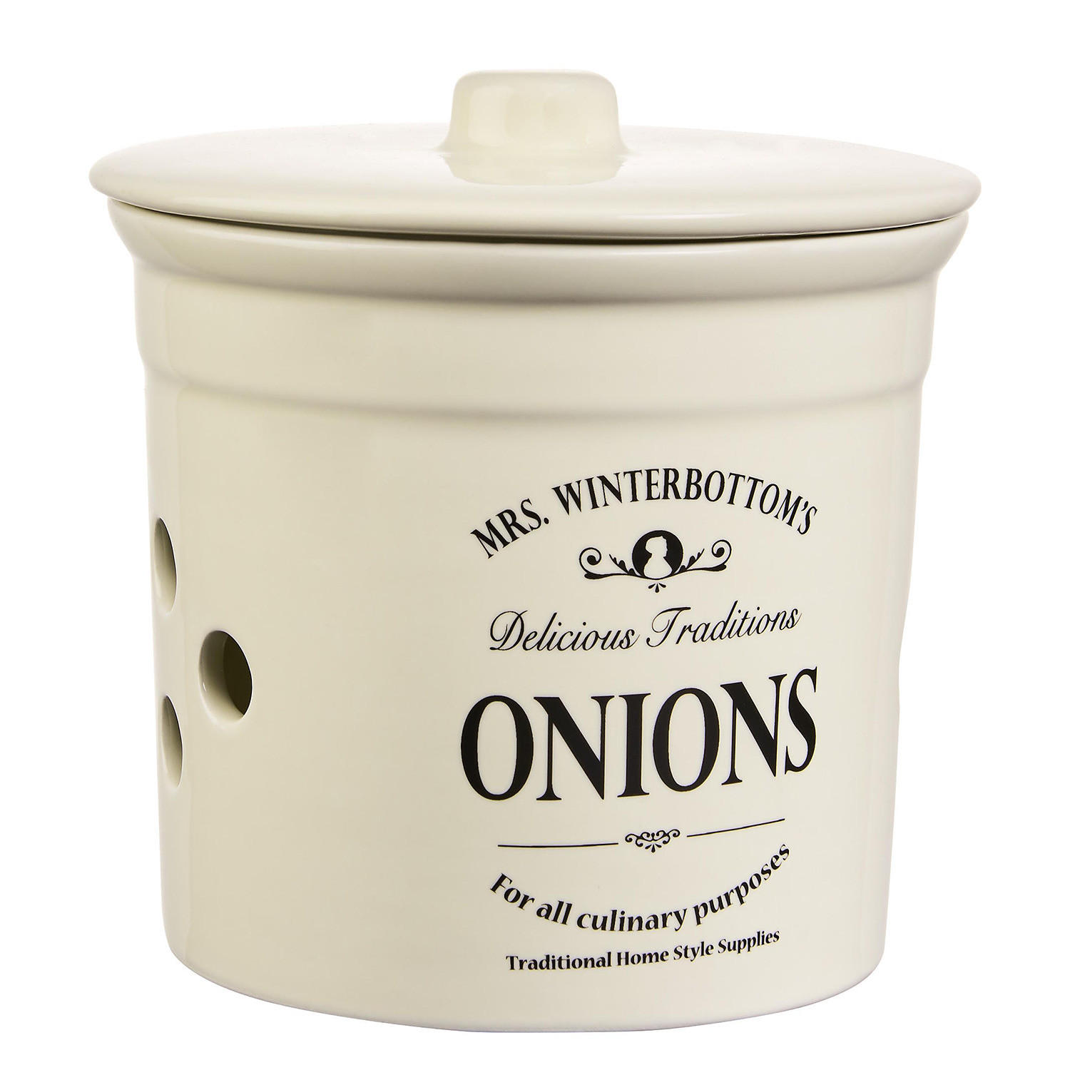 ZWIEBELTOPF (2-teilig) Mrs. Winterbottom's - Beige, Keramik (17/18/17cm) - BUTLERS