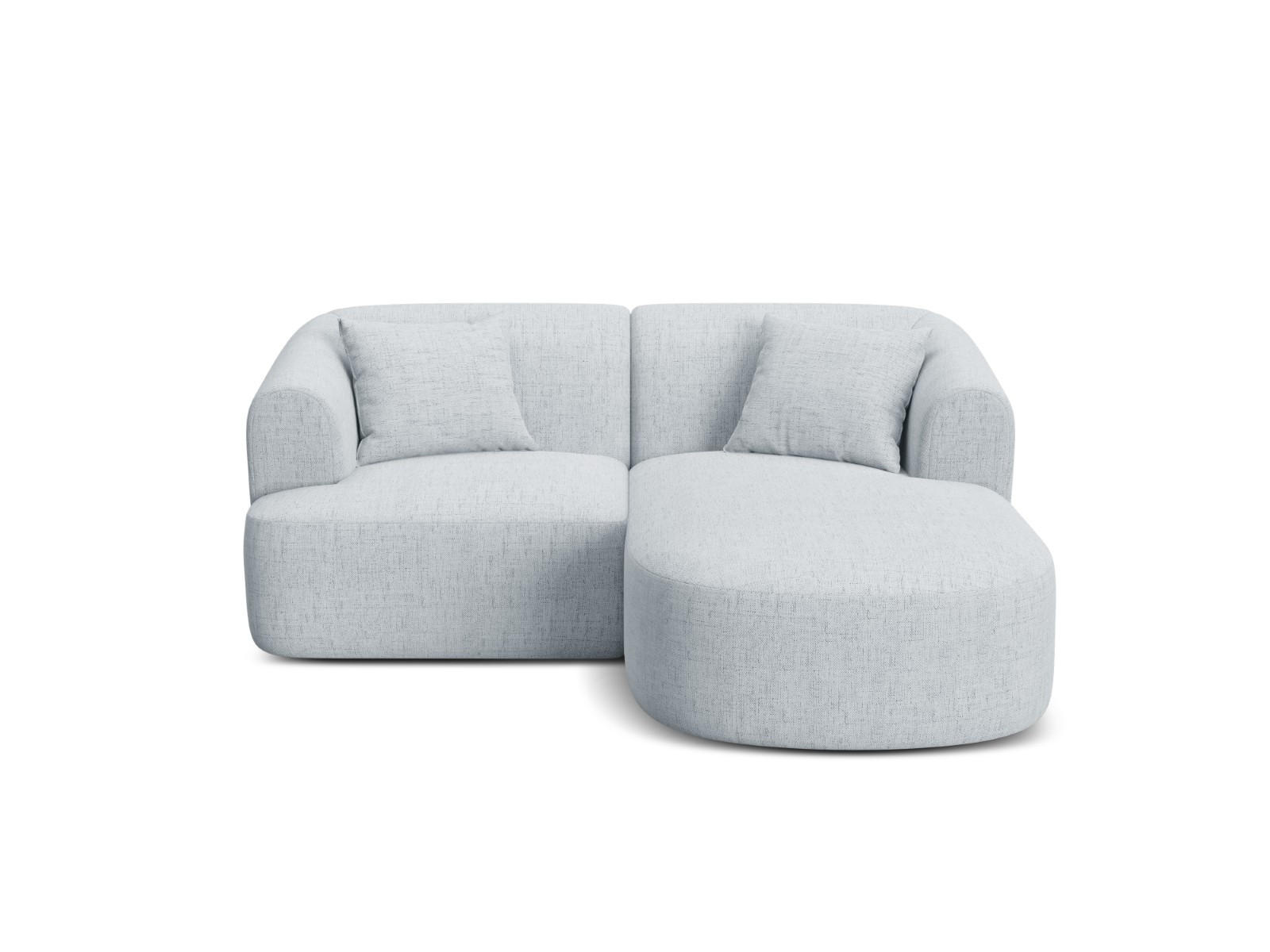 Cosmopolitan Design Modulares-Ecksofa Hellgrau 180x156 cm