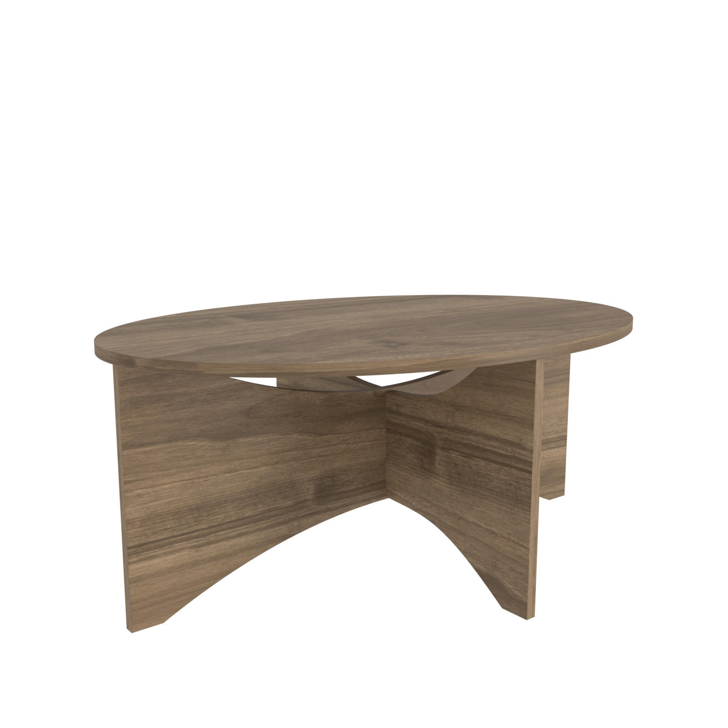 COUCHTISCH Solo Nussbaum - Braun, Holzwerkstoff (100/70/42cm) - Decorotika
