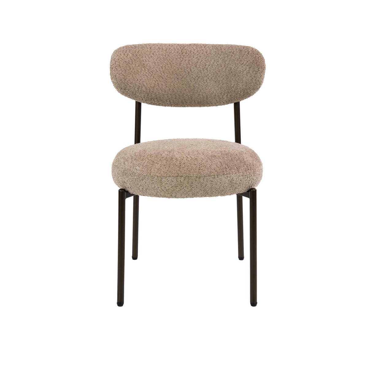 ESSZIMMERSTÜHLE Round Beige 57/52/81 cm - 2er-Set - Beige, Textil (52/81/57cm) - Hoyz Collection