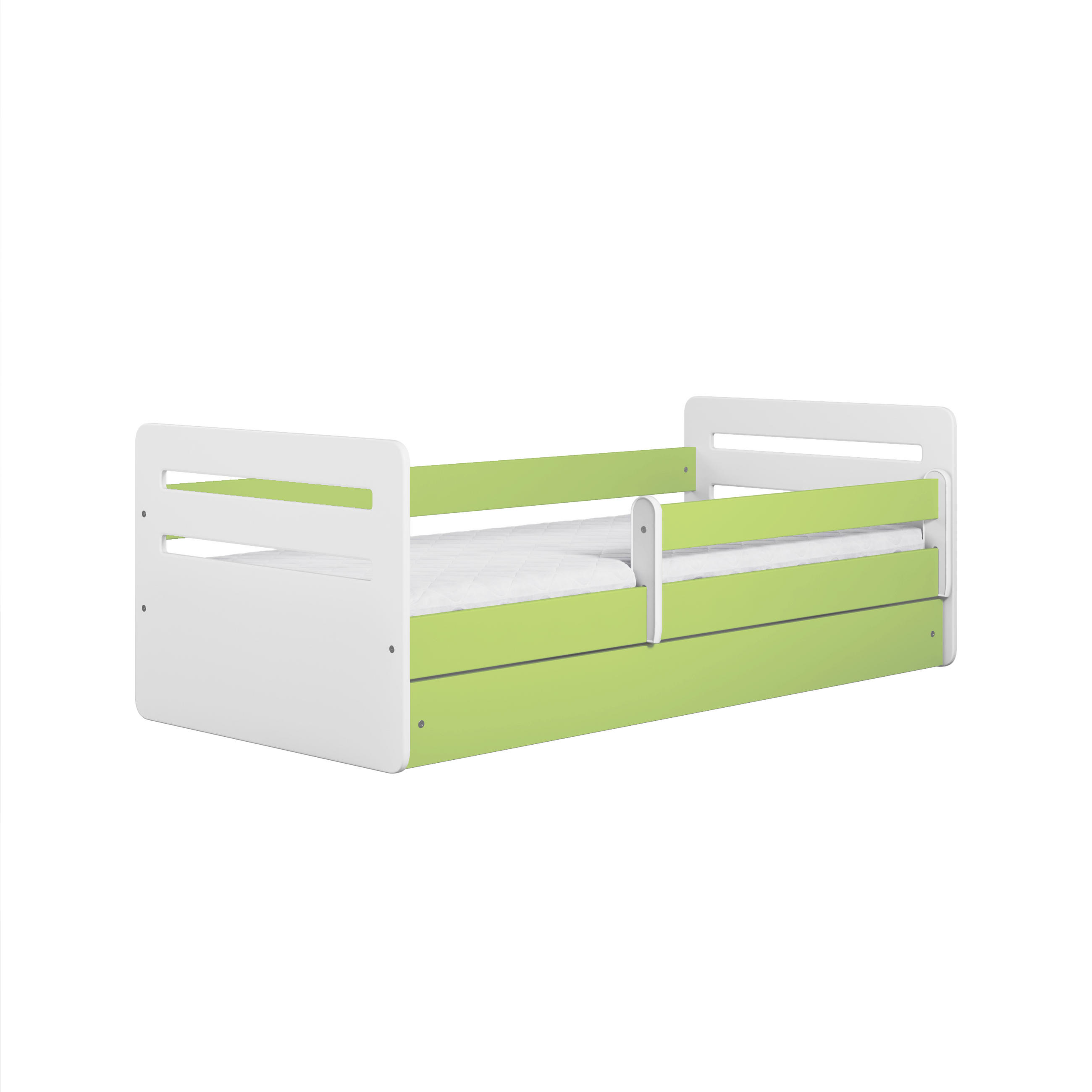KINDERBETT Tomi mit Schublade ohne Matratze 90/65/164 - Grün, Holzwerkstoff (80/160cm) - RAUMHIRSCH FURNITURE