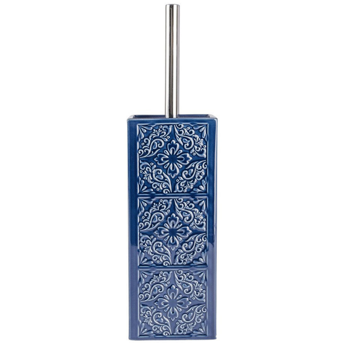 BÜRSTENBEHÄLTER Cordoba Dark Blue 10/10/35 cm - Blau, Keramik (10/35/10cm) - Wenko