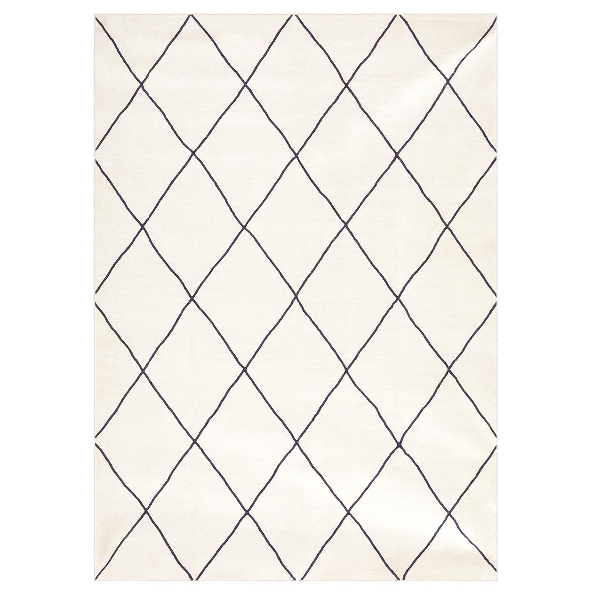 TEPPICH RHOMB - Creme, Textil (160/230cm) - IDIMEX