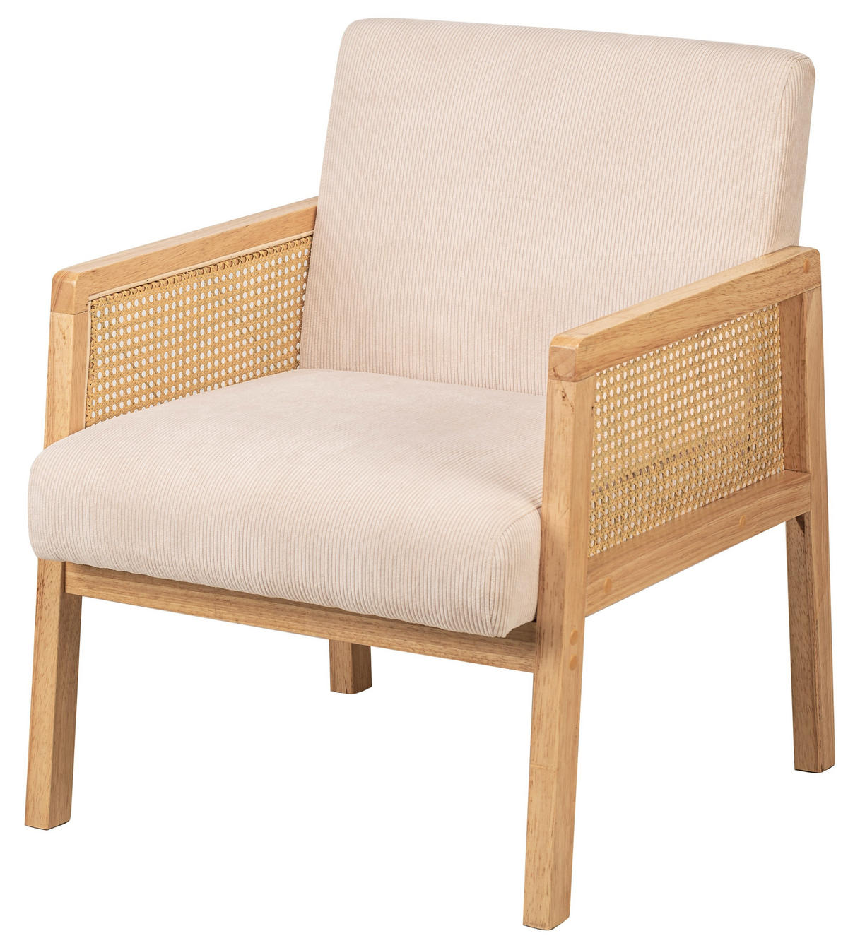 SESSEL Holz Beige - Beige, Holz (60/76/64cm) - Nordlys