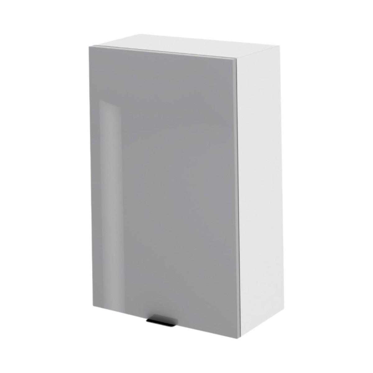 HÄNGESCHRANK – 60 cm – Lunara – Grau Hochglanz - Grau, Holzwerkstoff (60/92/30cm) - hi-markt