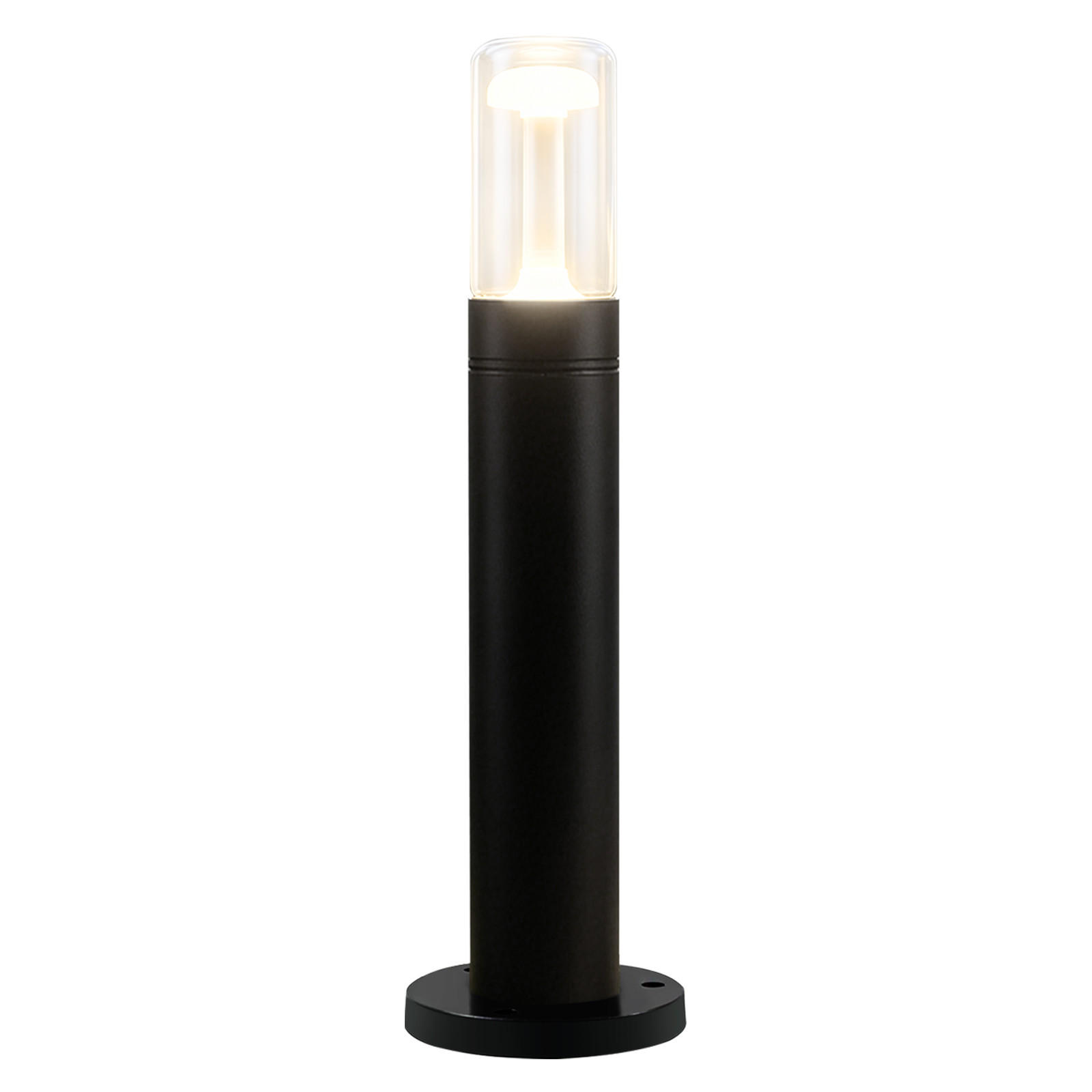 LED WEGELEUCHTE Frelis 11.8/6.5/40 cm - Schwarz, Glas/Metall (11.8/6.5/40cm) - ZMH