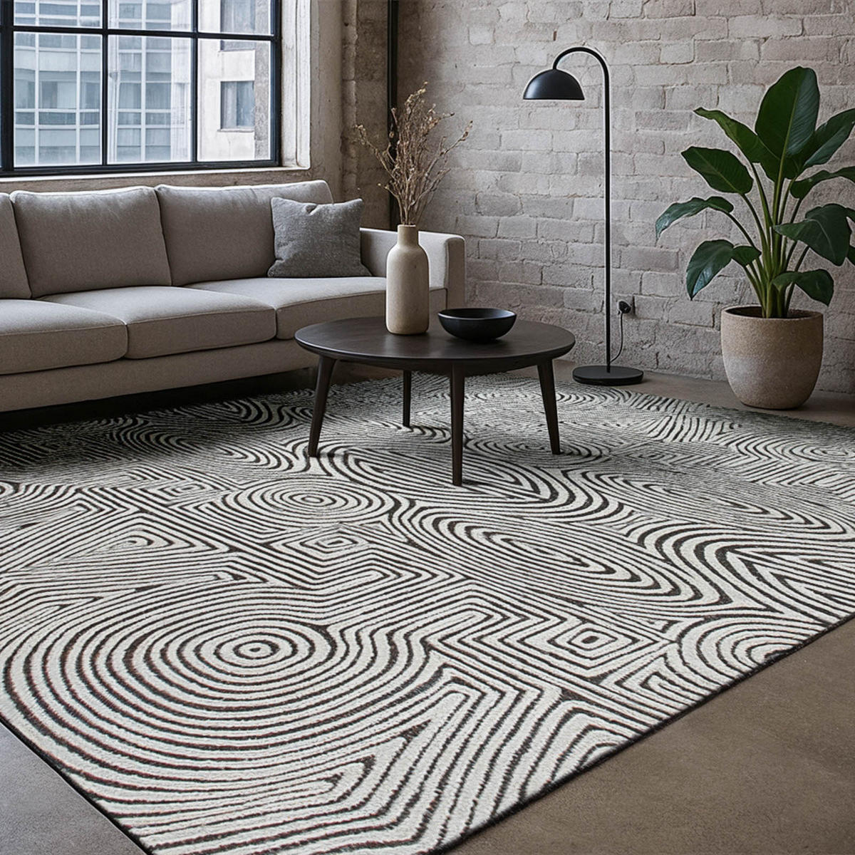 TEPPICH Ebony Ivory Lola&Moi 200/280 cm - Beige, Kunststoff/Textil (200/280cm) - Lola&Moi