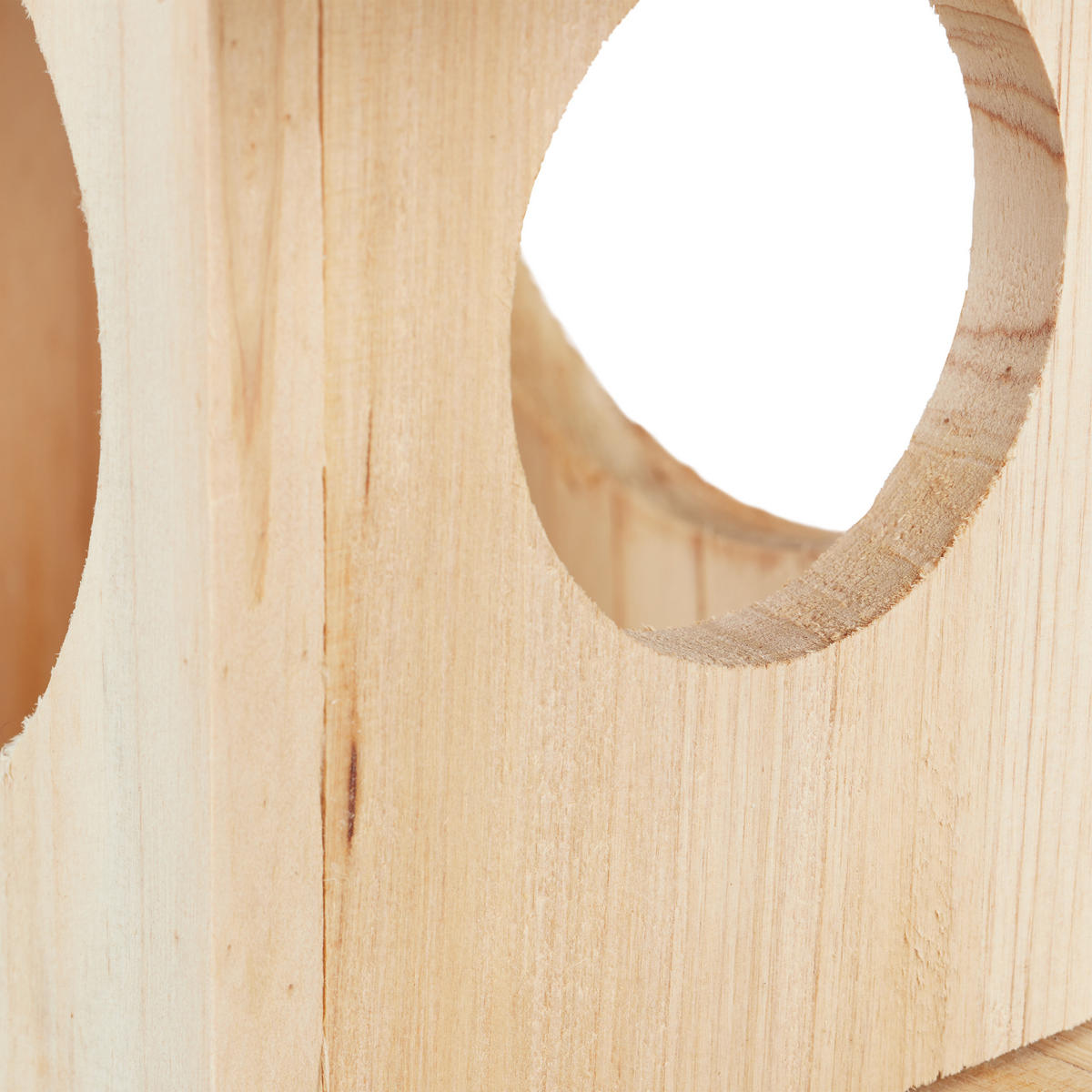 EICHHÖRNCHEN Futterhaus - Hellbraun, Holz (14/17.5/25cm) - Relaxdays