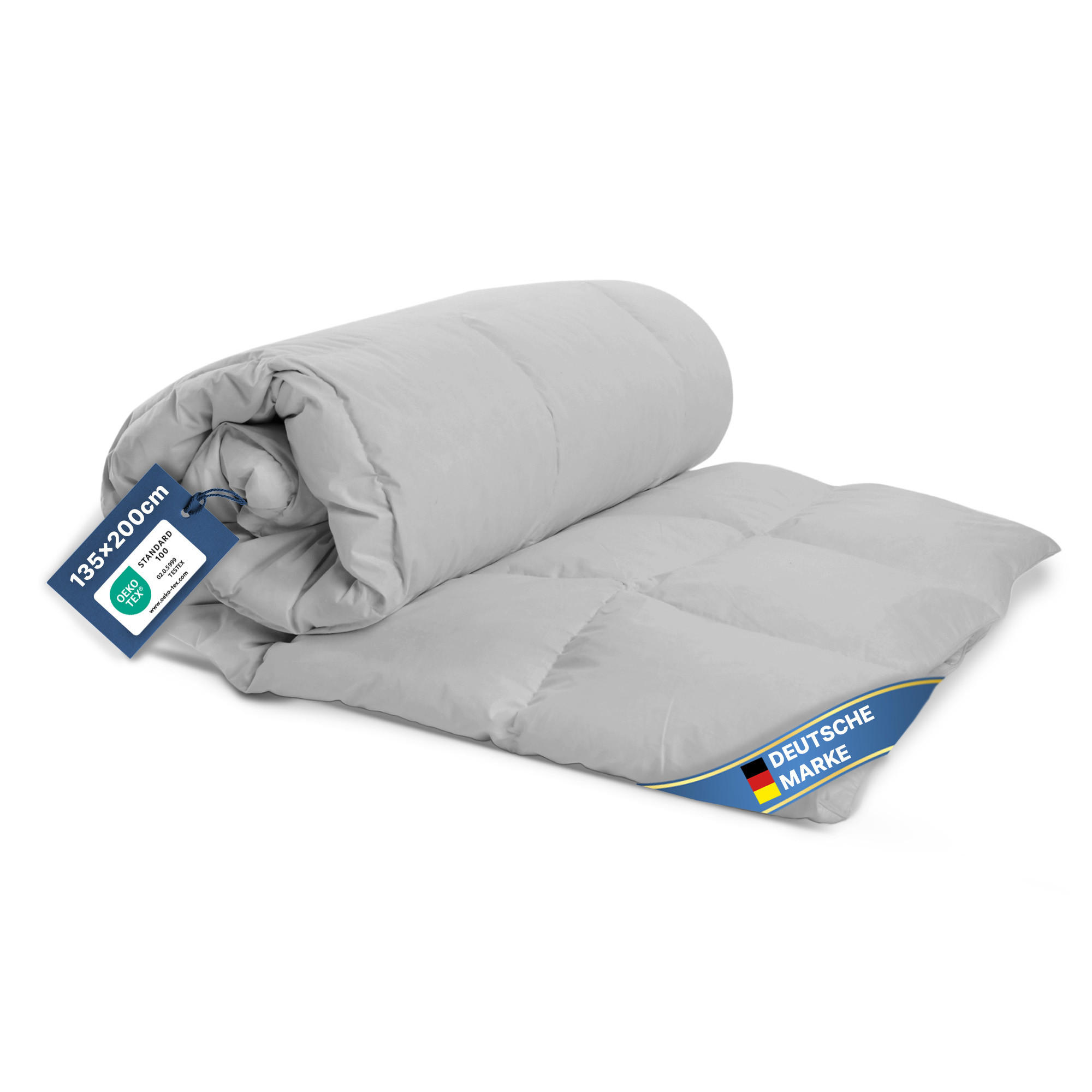 BETTDECKE leichte Sommerbettdecke - Hellgrau - 135 x 200 cm - ohne Bezug nutzbar - Hellgrau, Textil (135/200cm) - Bestlivings