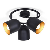 STRAHLER Gera 3-flammig 25/25/21 cm - Schwarz, Metall (25/25/21cm) - Nettlife