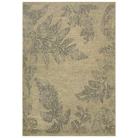 TEPPICH Outdoor Pinto Suelo Mazovia 200x300cm Beige Braun Florales Muster Kurzflor - Braun, Textil (200/300cm) - Mazovia