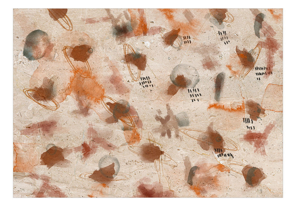 SELBSTKLEBENDE FOTOTAPETE 245/175 cm - Beige/Braun, Kunststoff/Textil (245/1cm) - KUNSTLOFT