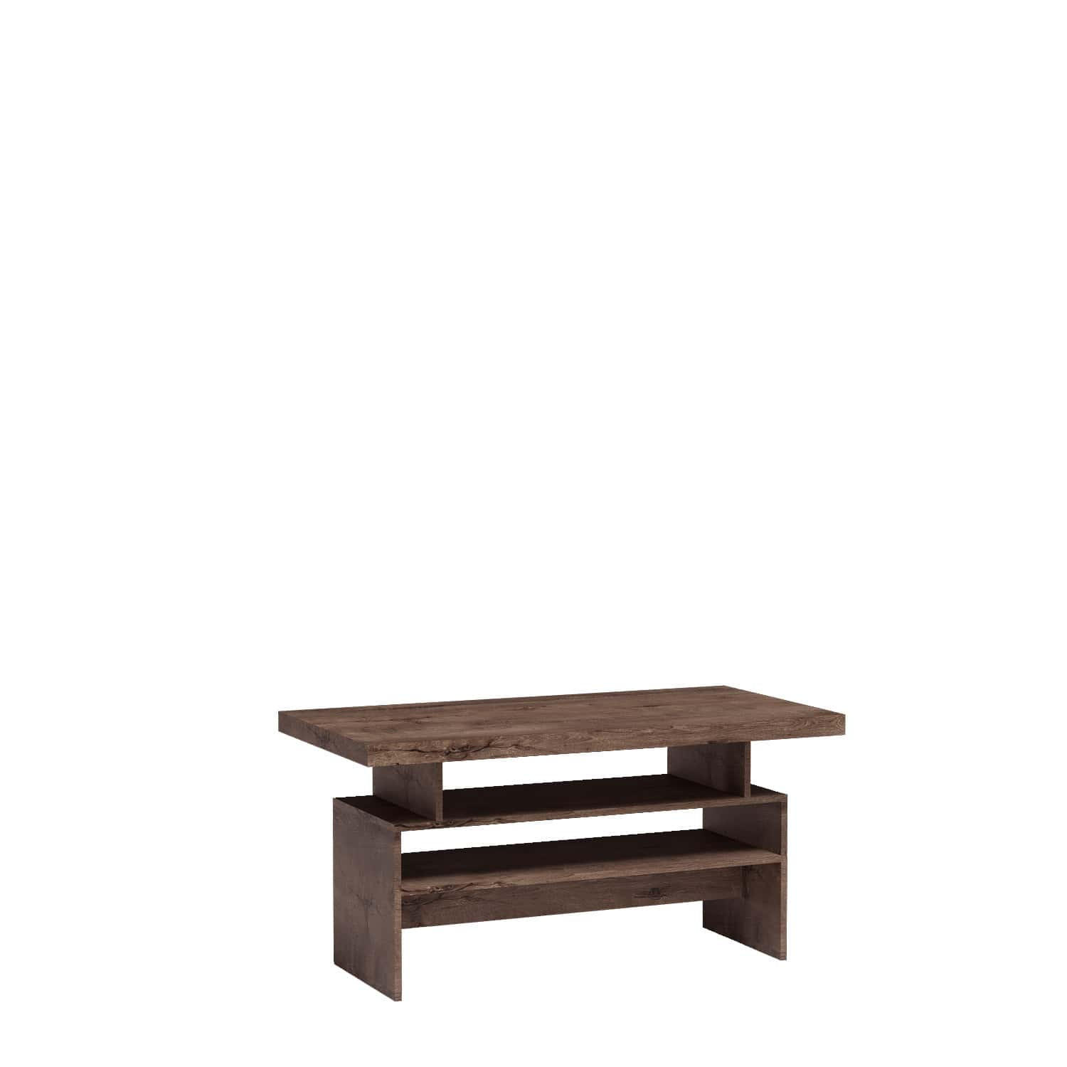 COUCHTISCH Indianapolis I-13 120 x 60 x 60 cm Esche dunkel - Dunkelbraun, Holzwerkstoff (60/120/60cm)
