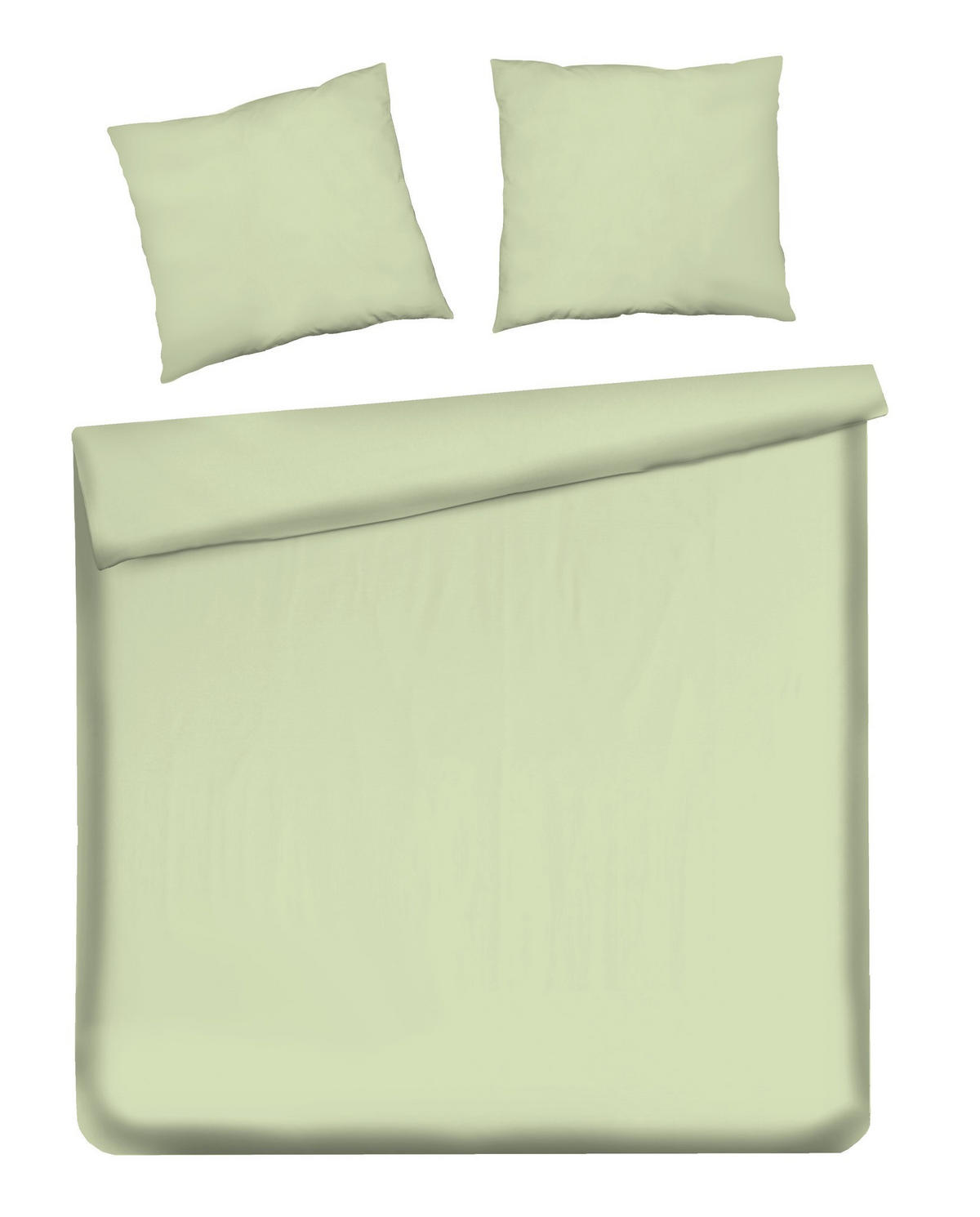 BETTWÄSCHE Satinette - Hellgrün, Textil (200/220cm) - home&you