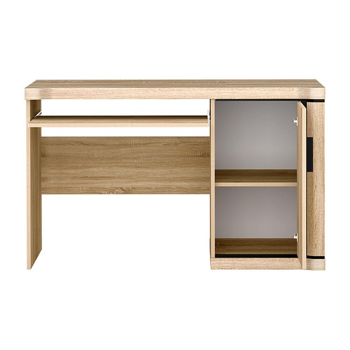 SCHREIBTISCH Dallas D-13 126 x 61 x 77 cm Eiche Sonoma - Sonoma Eiche, Holzwerkstoff/Kunststoff (61/126/77cm) - Koseto