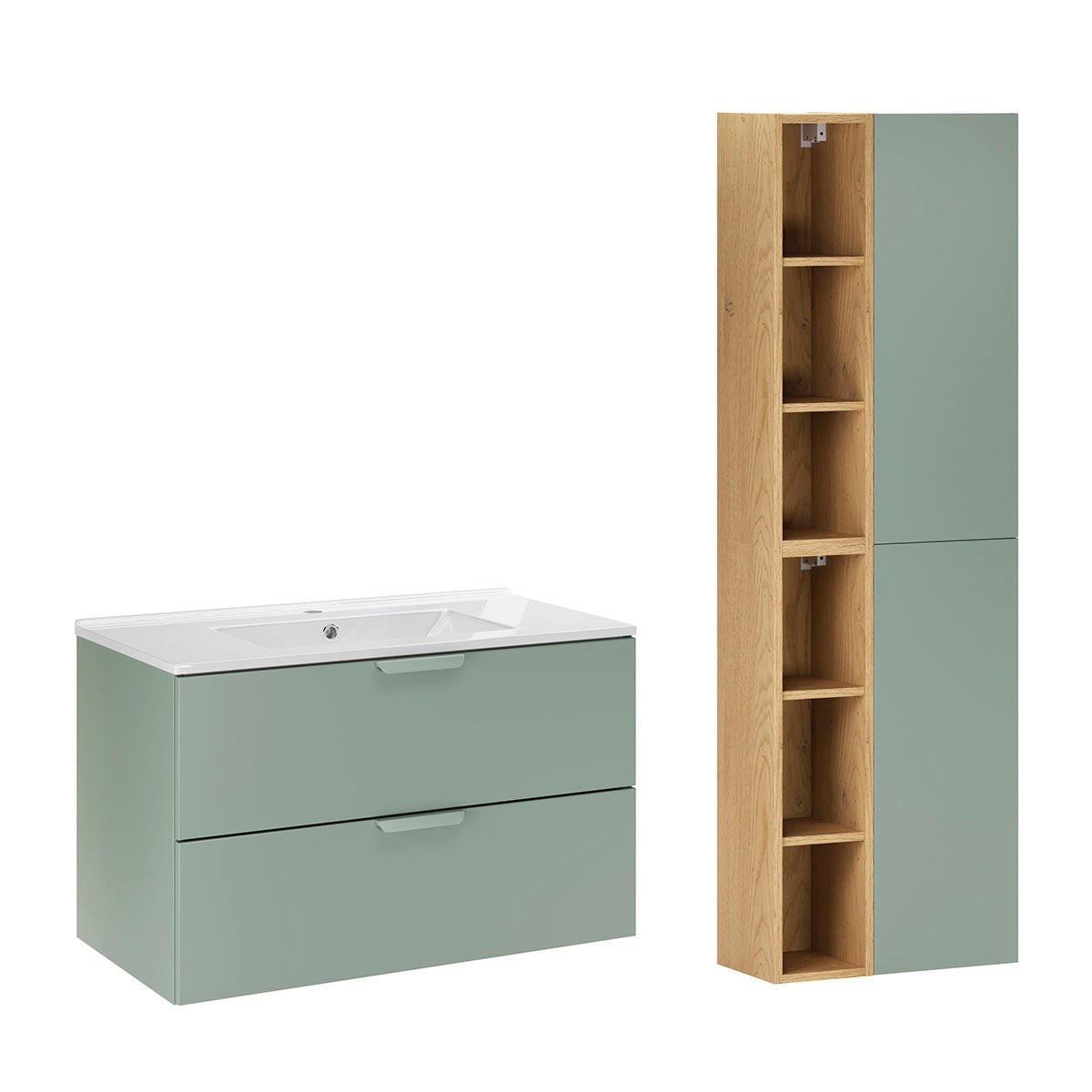 Petits-meubles Badmöbel Grün 81x50x46 cm