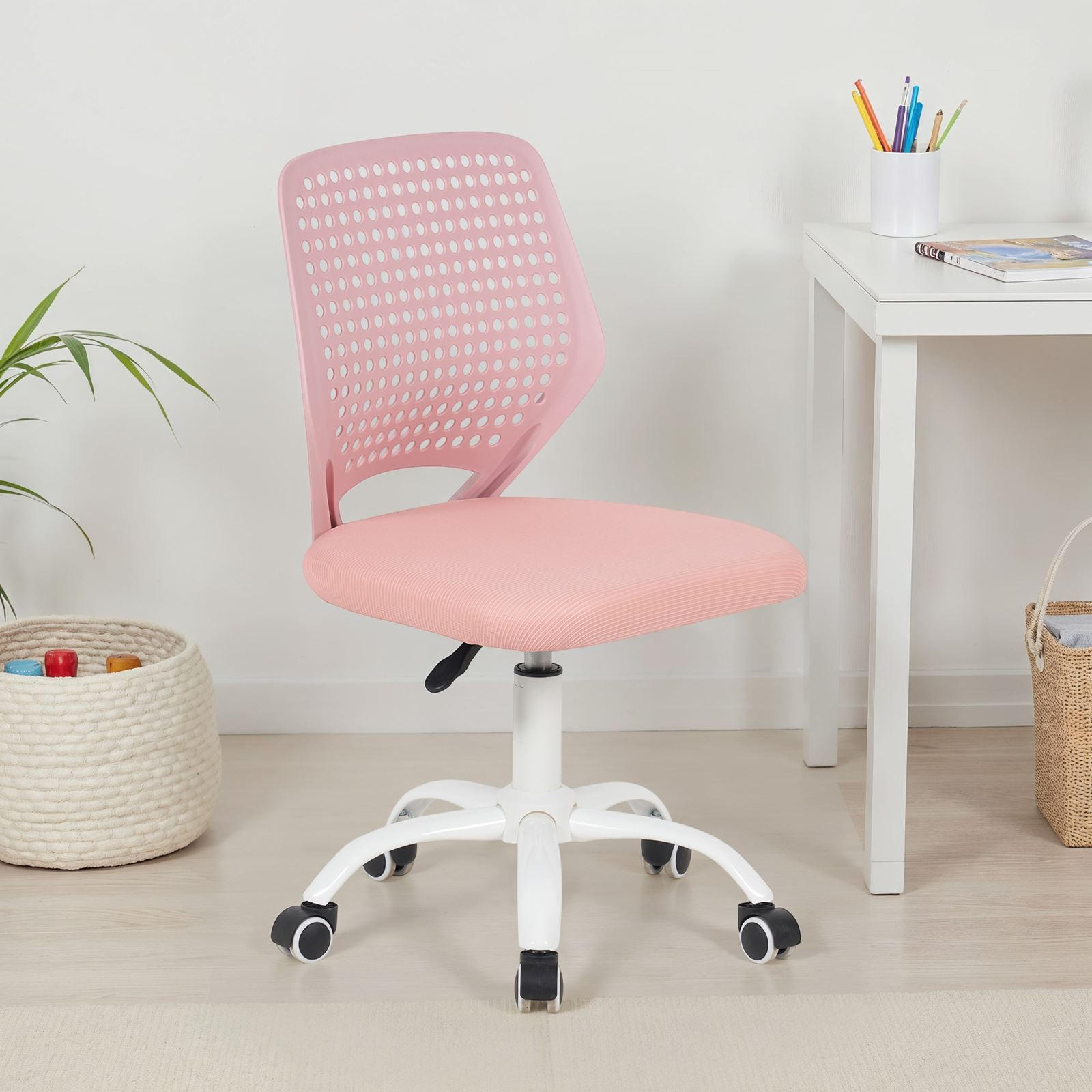 KINDERDREHSTUHL JADE - Pink, Textil (47/89/46cm) - IDIMEX