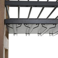 WEINREGAL aus Metall B71 cm - Schwarz, Metall (39/3/44cm) - Signature
