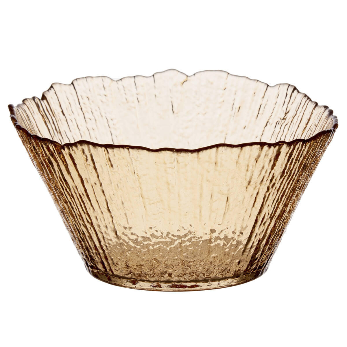 SCHALE dekorativ Ø 16 cm - Bernsteinfarben, Glas (16/8cm) - Vivalto