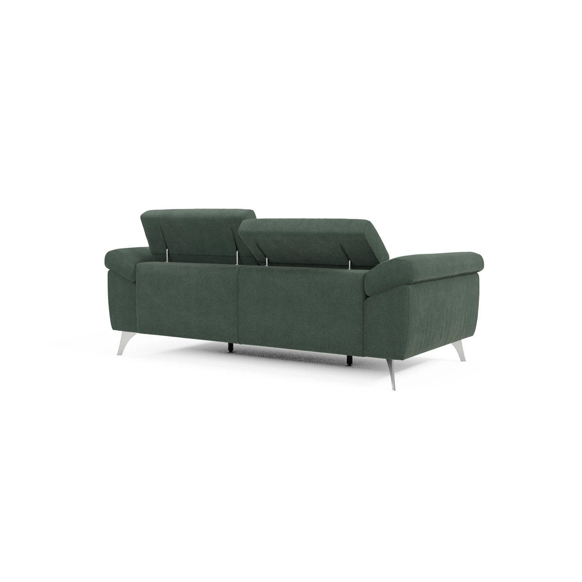 LINEARSOFA Donatello - Grün, Metall (213/76/102cm) - Divani.store