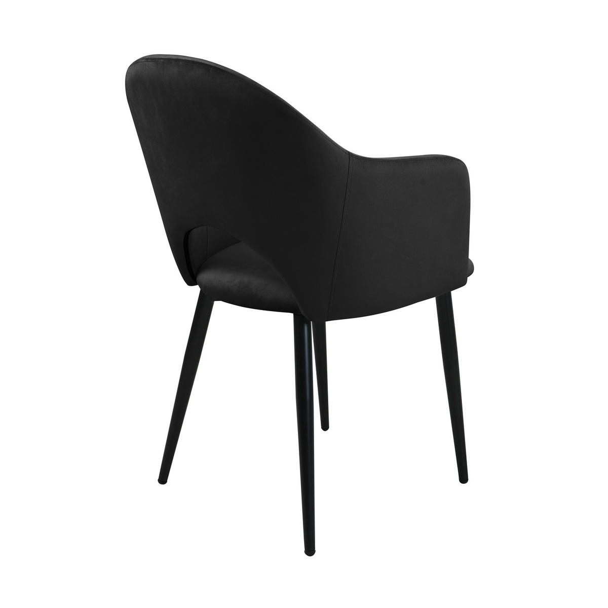 ESSZIMMERSTÜHLE HAILEY (2er Set) - Schwarz, Textil/Metall (54/83/53cm) - SVITA