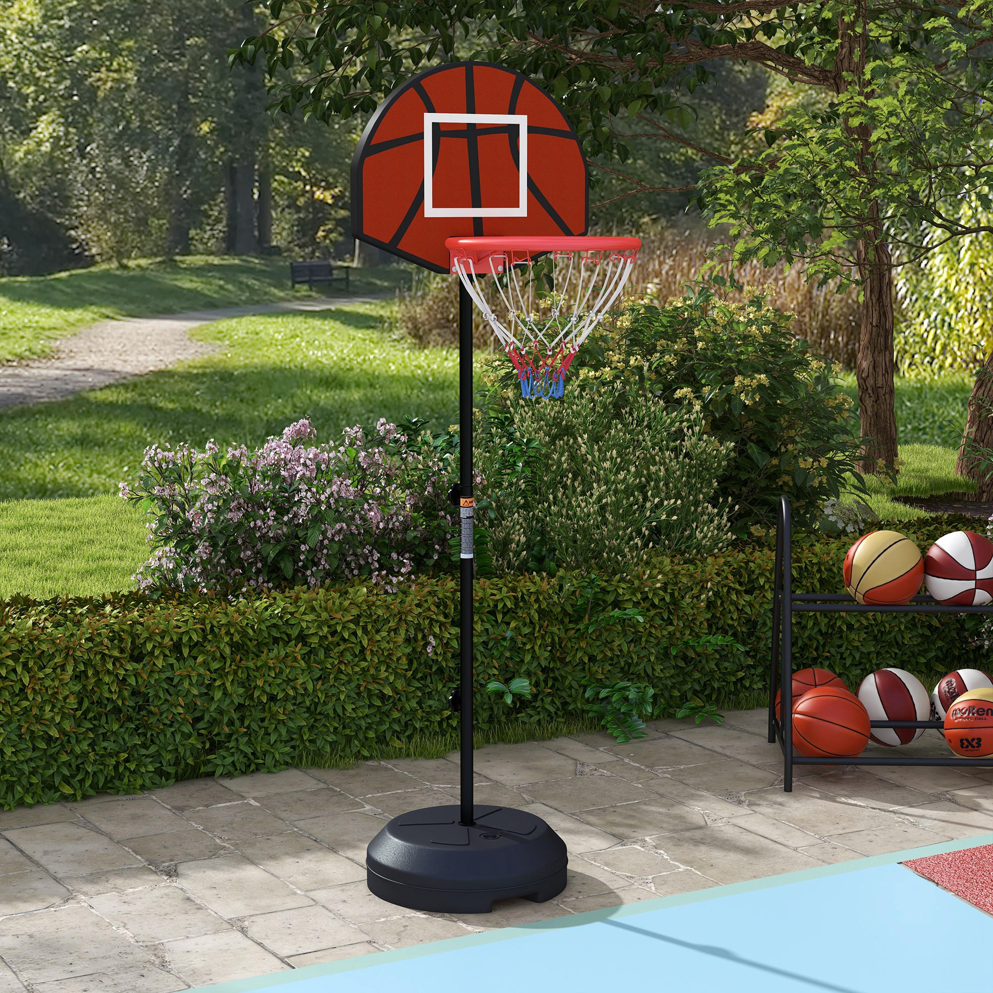 BASKETBALLKORB - Braun, Metall (38/38cm) - SPORTNOW