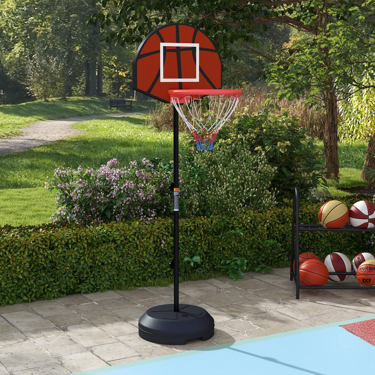 BASKETBALLKORB - Braun, Metall (38/38cm) - SPORTNOW