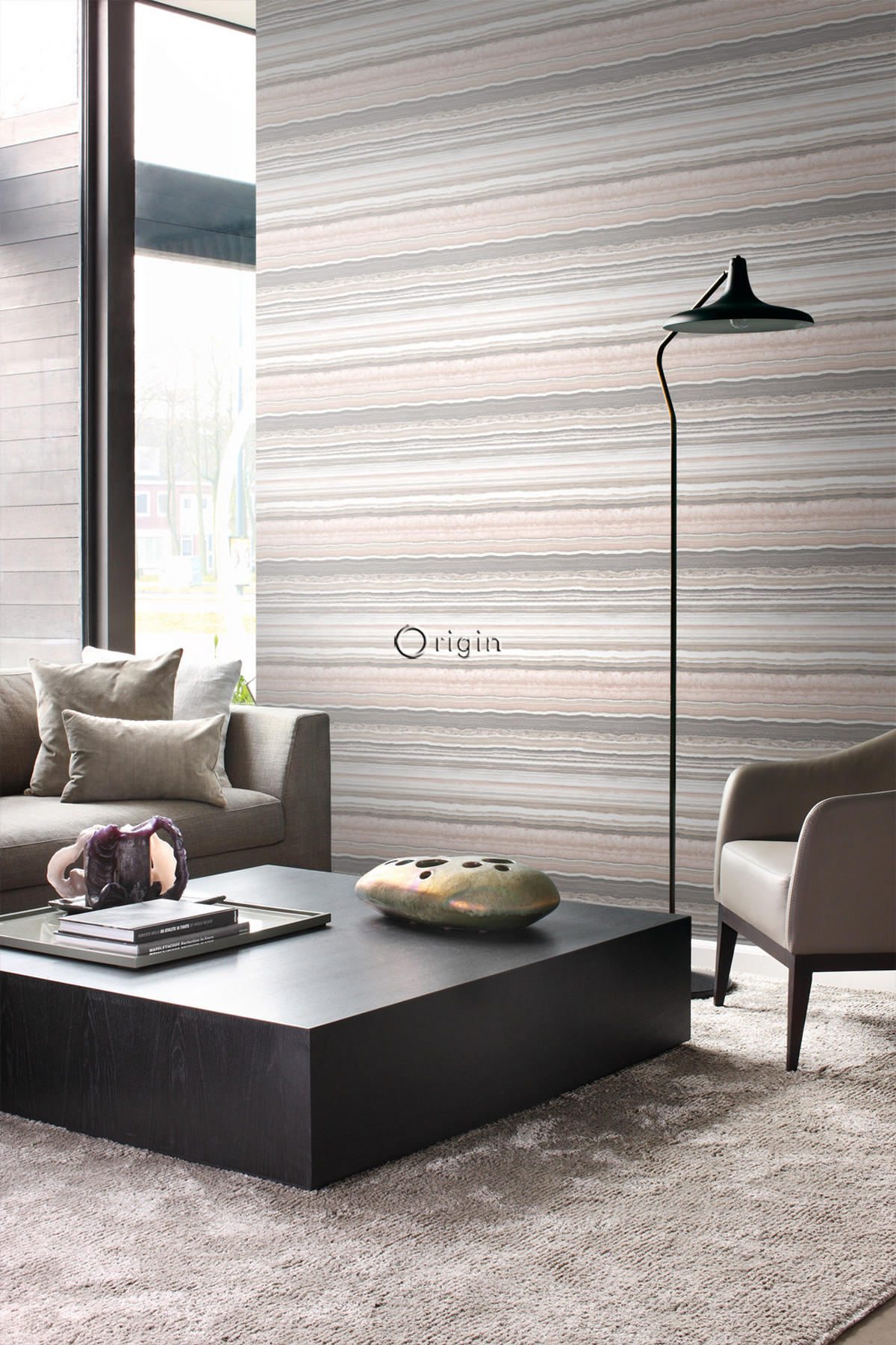 TAPETE Marmor-Optik 53 cm x 10.05 m - Beige, Papier (53/1000cm) - Origin Wallcoverings