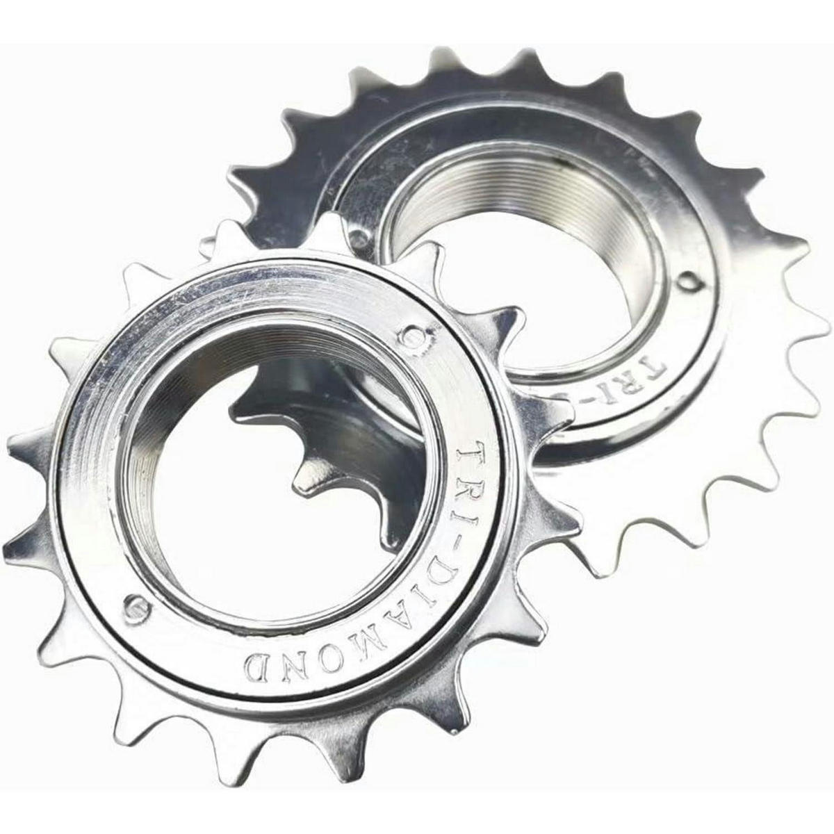 FAHRRADFREILAUF 16 Zähne 1/2 x 1/8 - Silberfarben, Metall (8/1.5/8cm)