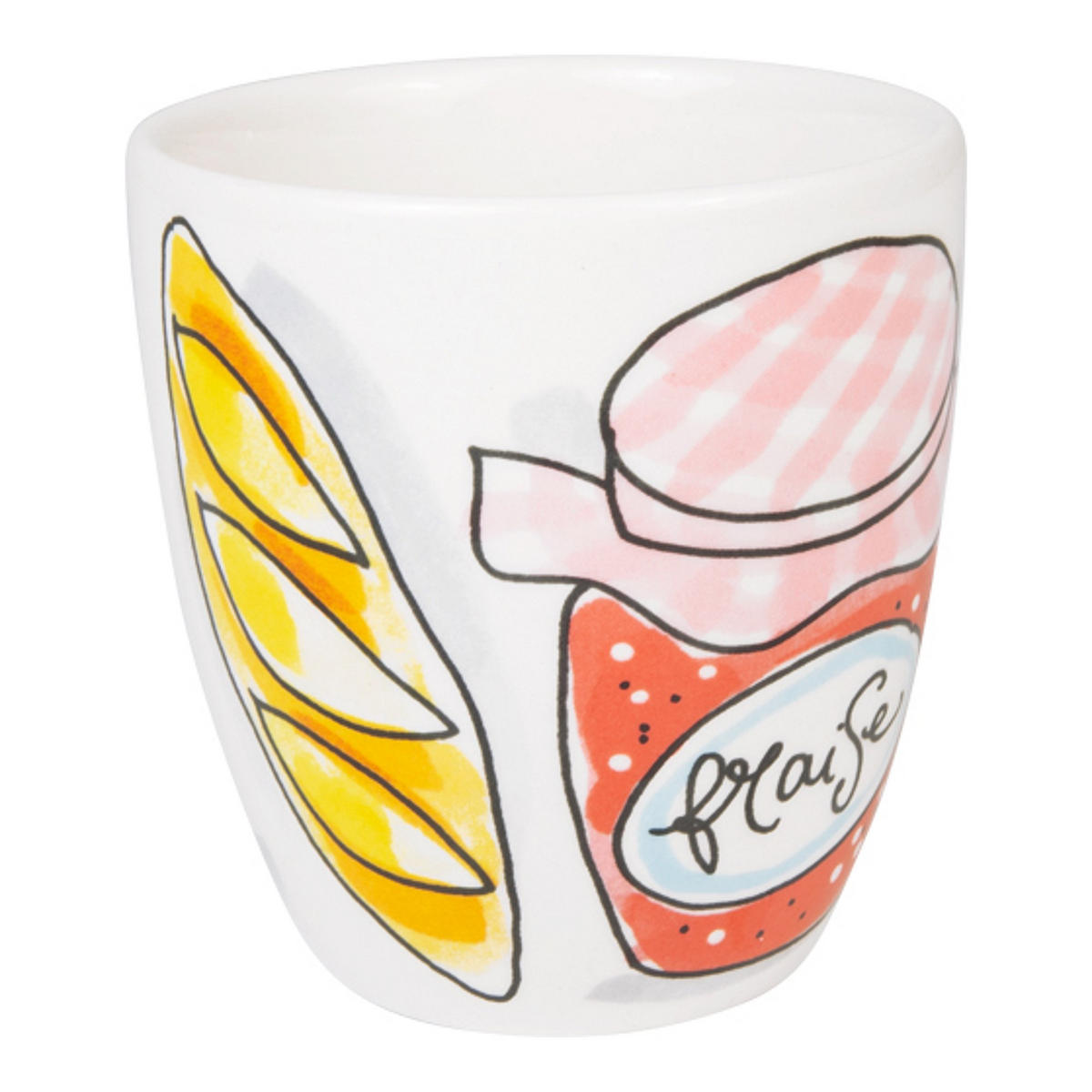 MINITASSE Bonjour in Bunt - 200 ml - Multicolor, Keramik (0.2L) - Blond Amsterdam