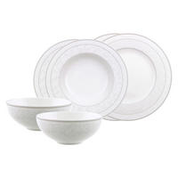 BASIC-SET Gray Pearl weiß 6er Set - Weiß, Keramik (2/2/2cm) - Villeroy & Boch