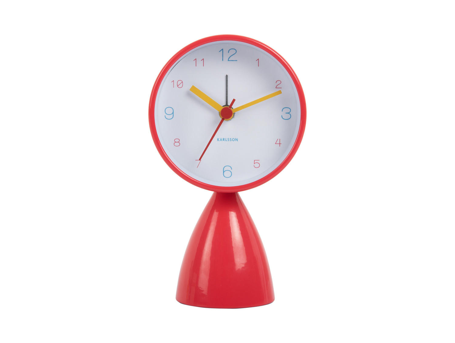 WECKER Funky Vibes 4/7/13 cm - Rot, Metall (7/13/4cm) - Karlsson