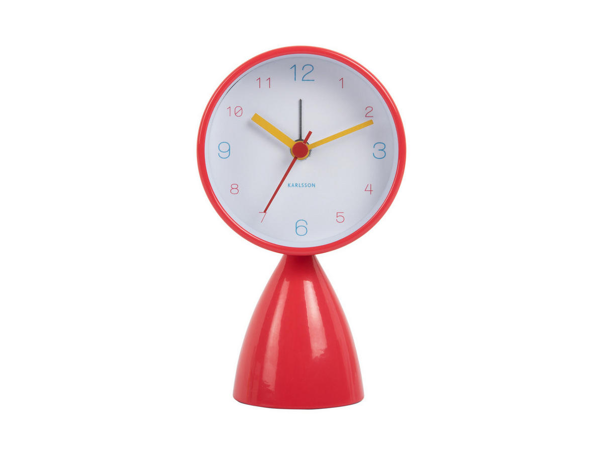 WECKER Funky Vibes 4/7/13 cm - Rot, Metall (7/13/4cm) - Karlsson