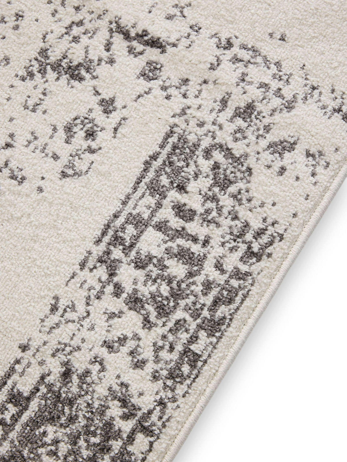VINTAGE-TEPPICH Sia 300/400 cm - Creme/Grau, Kunststoff (300/400cm) - benuta