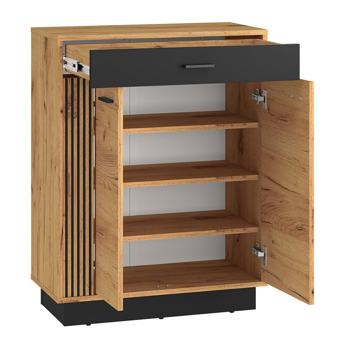 KOMMODE Vinica-131 - Braun, Holzwerkstoff (70/91/34cm) - Lomado