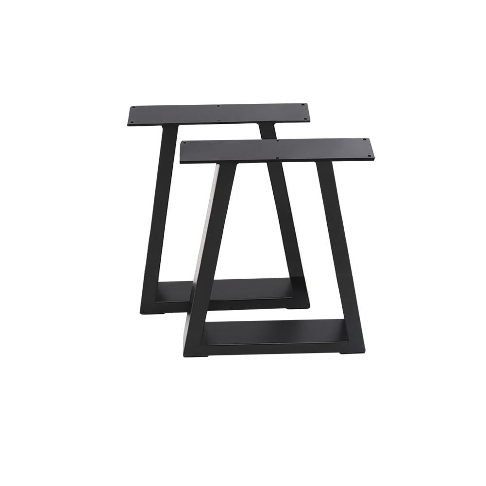TISCHGESTELL-SET 2-TLG. 60/7/72 cm Leiterförmig Metall - Schwarz, Metall (60/72/7cm) - Livingandhome
