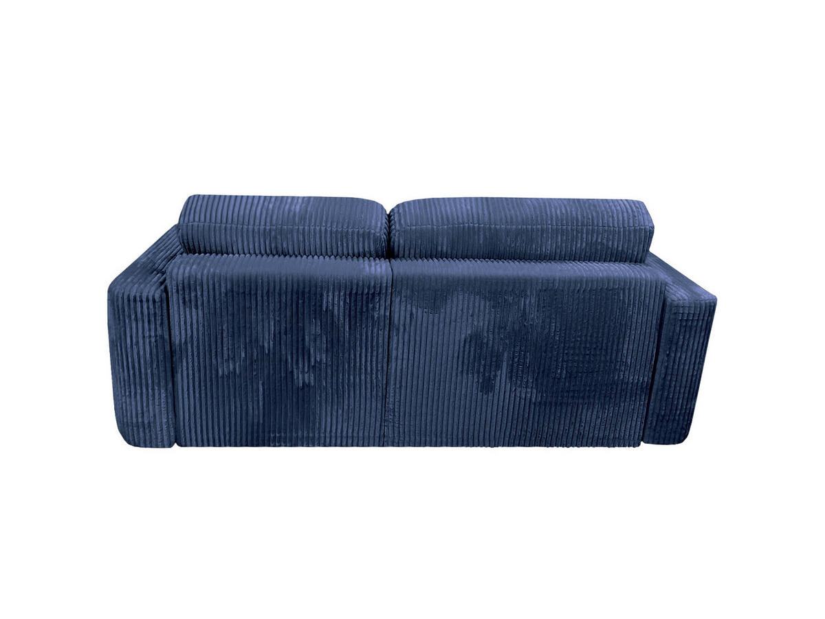 ECKSOFA Luna L rechts Dunkelblau aus Cord - Dunkelblau, Textil (271/195cm) - KS Home Concept