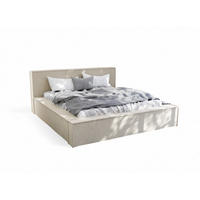 POLSTERBETT Aldana Komplettset - Beige, Holzwerkstoff/Textil (140/200cm) - Fun Möbel