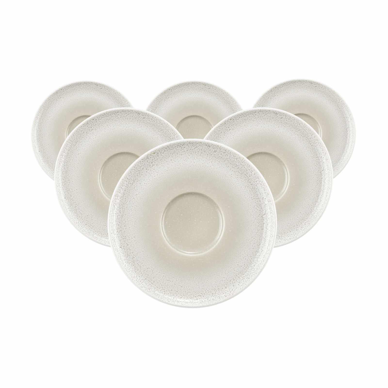 KOMBI-UNTERTASSEN Sento Home Aura cream ø 16,2 cm 6er Set - Creme, Keramik (16.2cm) - Seltmann Weiden