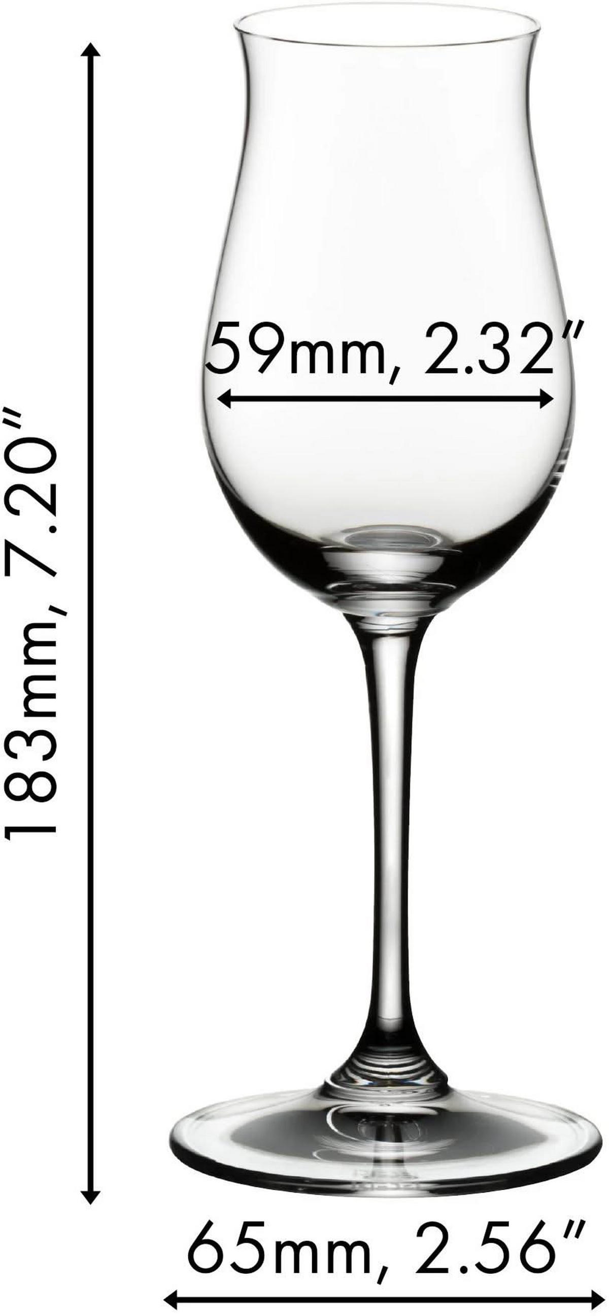 COGNACGLAS Vinum Bar Cognac Hennessy, hochwertiges Glas, 170 ml, 2er Set - Transparent, Glas (0.17L) - Riedel