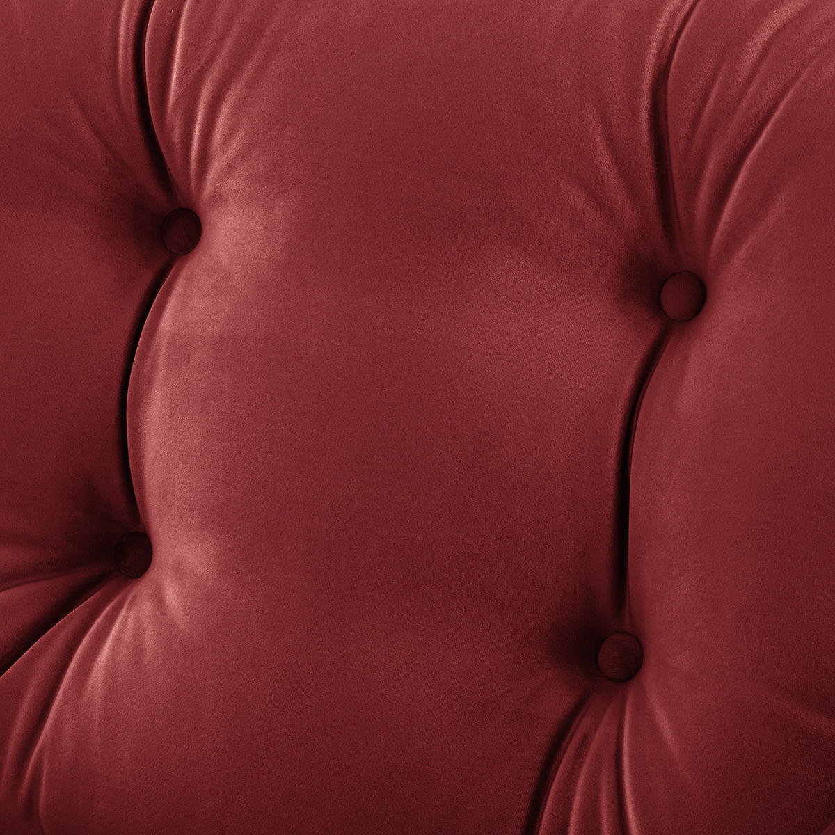 3-SITZER SOFA - Samt - Rot, Textil (250/93/100cm) - home24