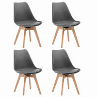 ESSZIMMERSTUHL 4er-Set drehbar 40,5 x 83 x 40,5 cm Grau - Grau, Holz (40.5/83/40.5cm) - Meubliv