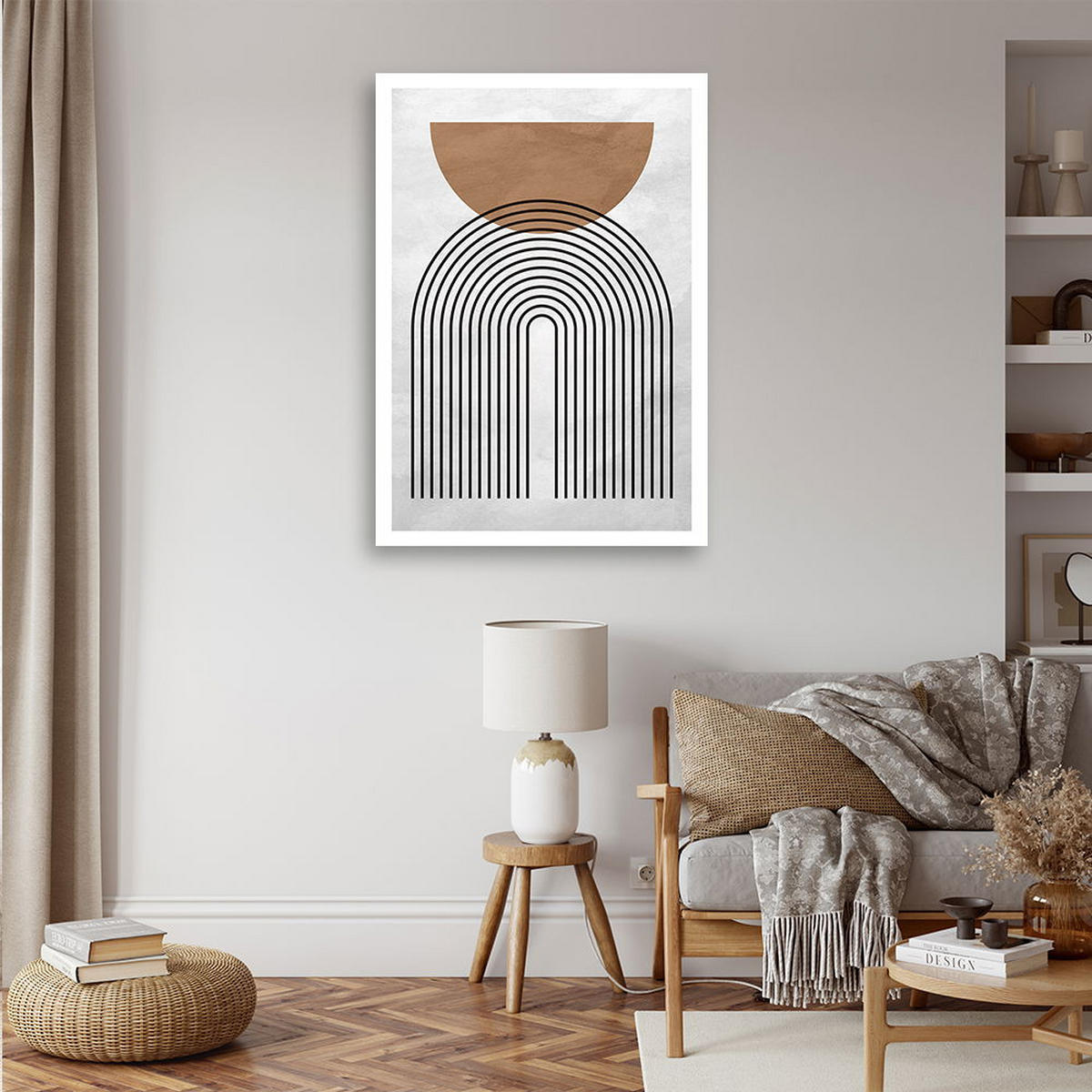 KUNSTDRUCK Grau 70/100 cm - Grau, Textil (70/100cm) - KUNSTLOFT
