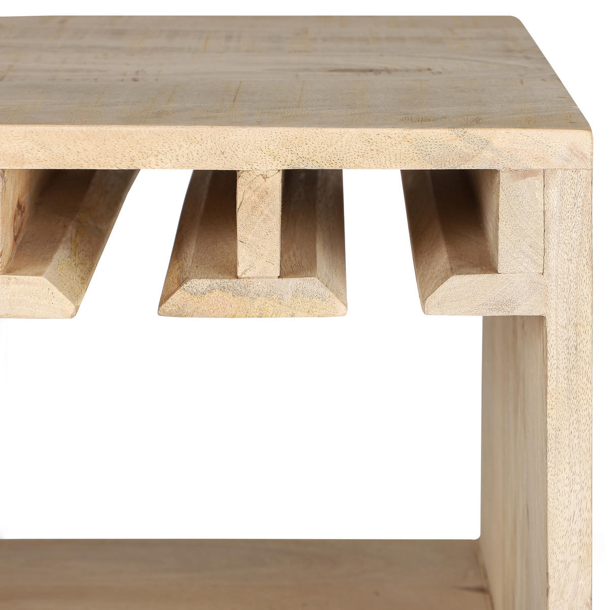 WEINSCHRANK 45x90x40 cm aus Holz mit Gläserhalterung und Schublade - Naturfarben, Holz (40/90/45cm) - WOMO-DESIGN