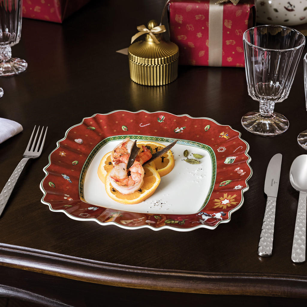 SPEISETELLER Toy's Delight rot 28 x 28 cm - Rot, Keramik (28cm) - Villeroy & Boch