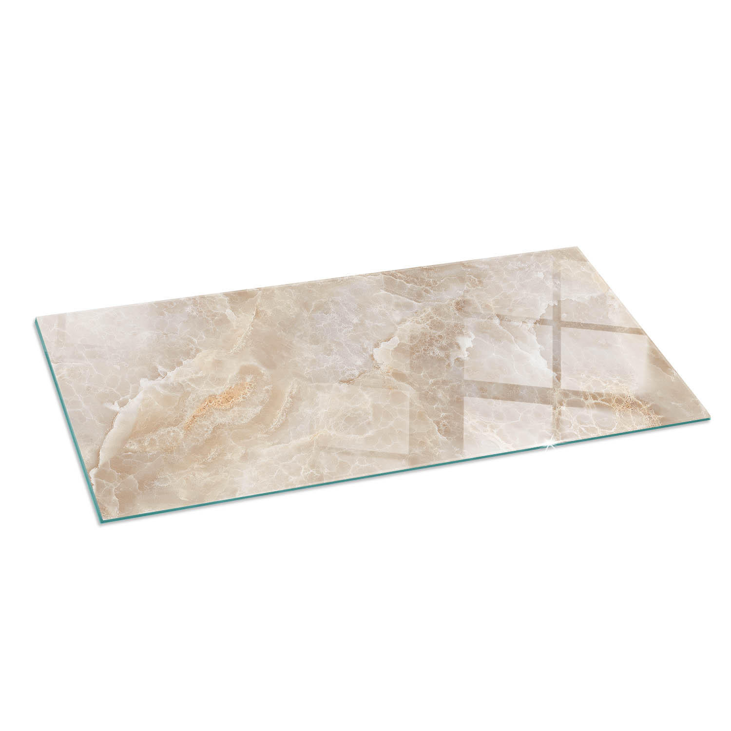 ArtPrintCave Glasplatte Beige 125x50x0.4 cm