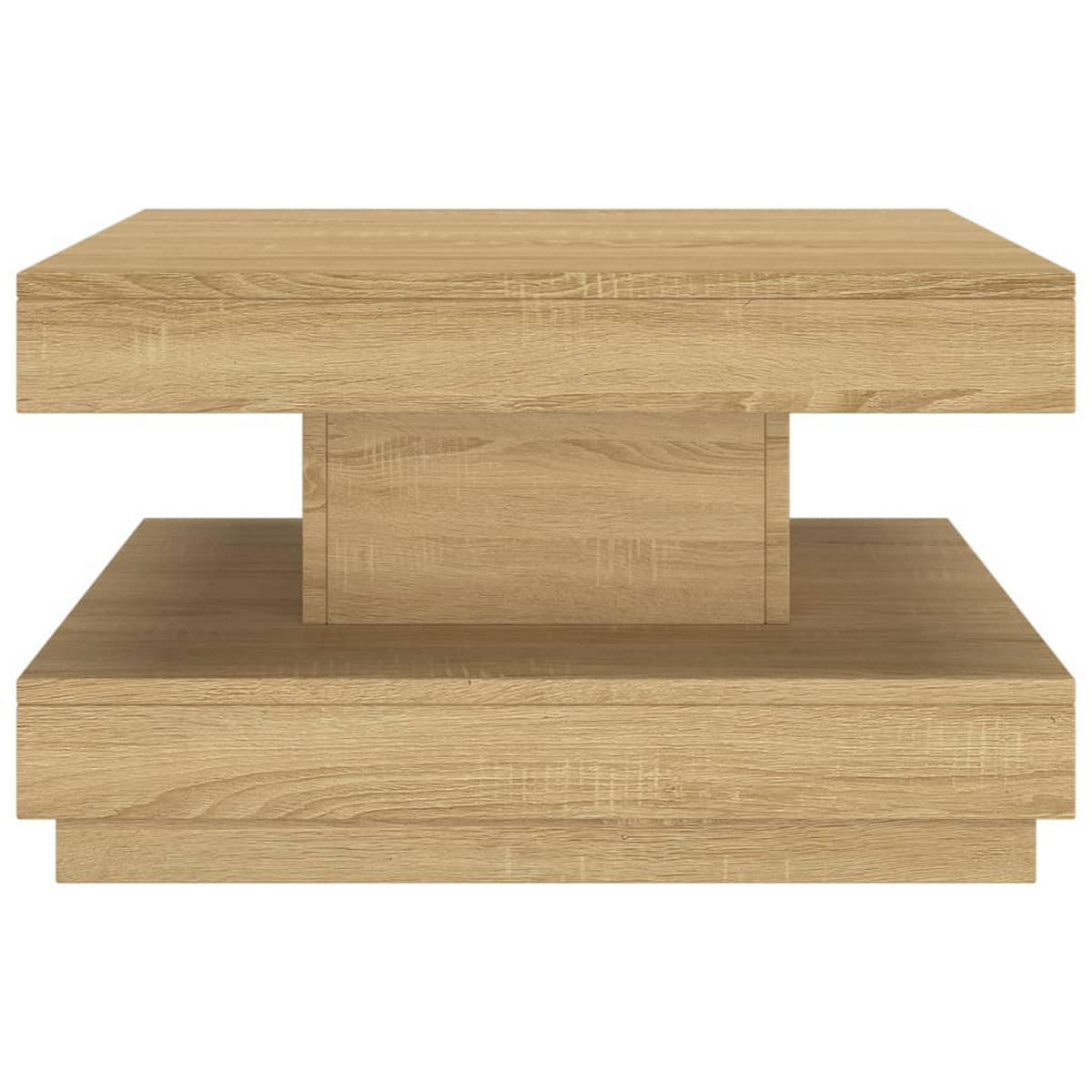 COUCHTISCH Hellbraun 60x60x35 cm MDF - Braun, Holzwerkstoff (60/60/35cm) - furnicato